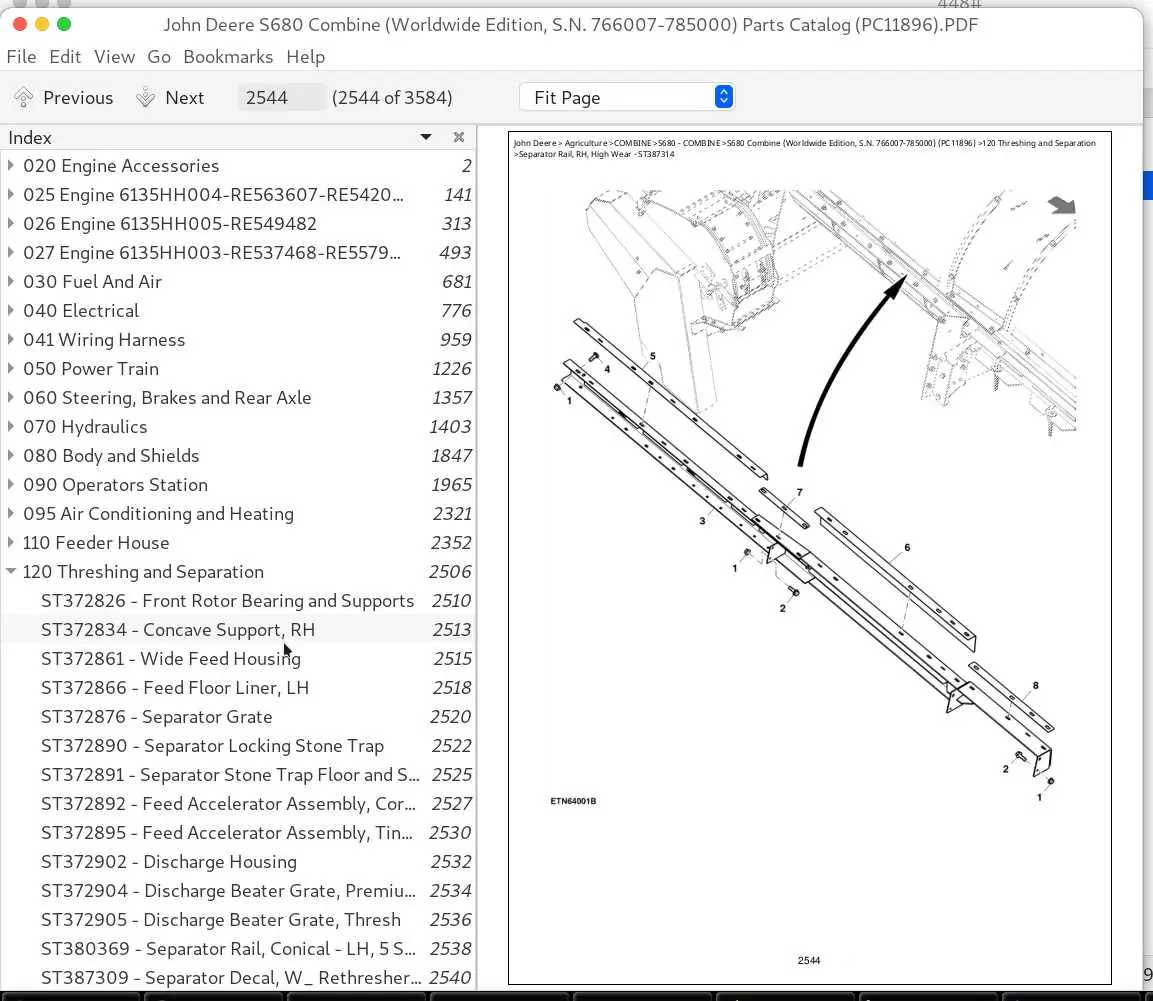 john deere 620 disk parts diagram