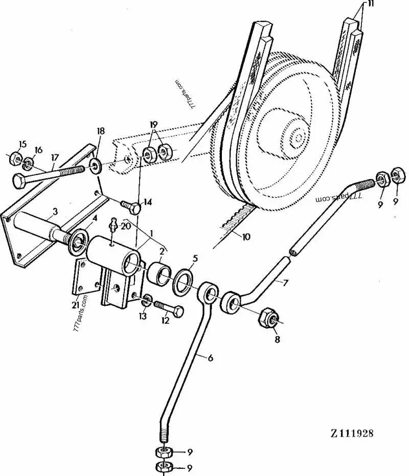 john deere 345 mower belt diagram