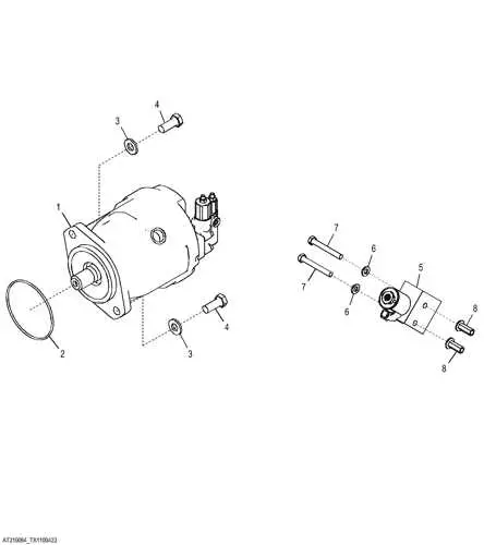 john deere parts diagrams hydraulic pump