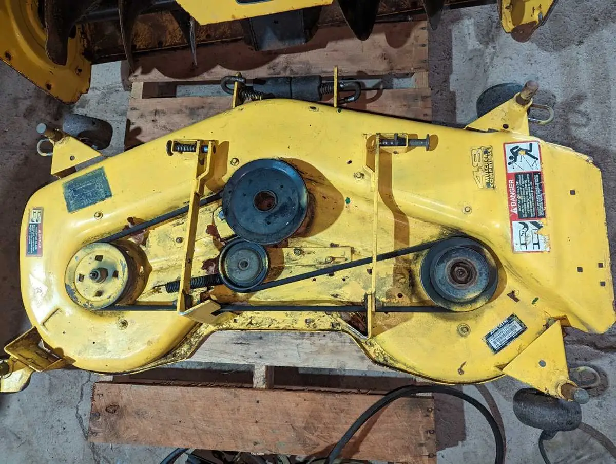 parts diagram for a 54 mower deck john deere