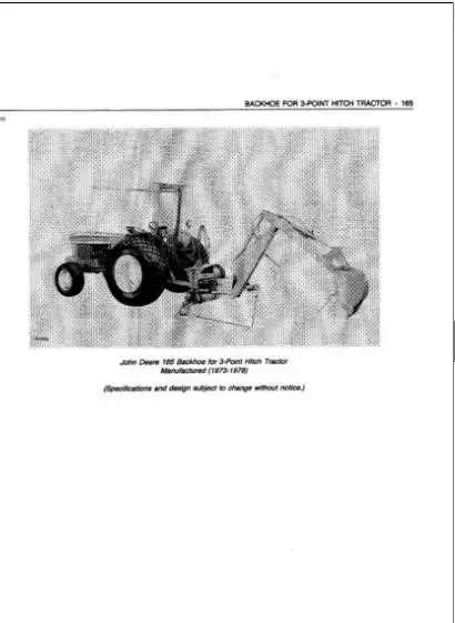 parts diagram for a john deere 165