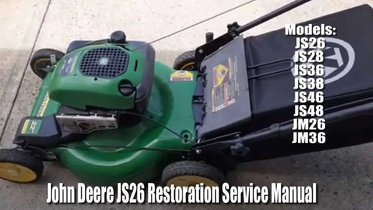 parts diagram for a john deere js28 lawn mower