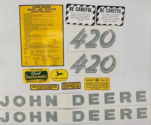 parts diagram for john deere 420 crawler