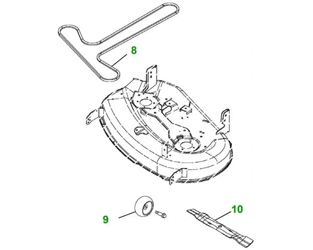 john deere z225 mower deck diagram