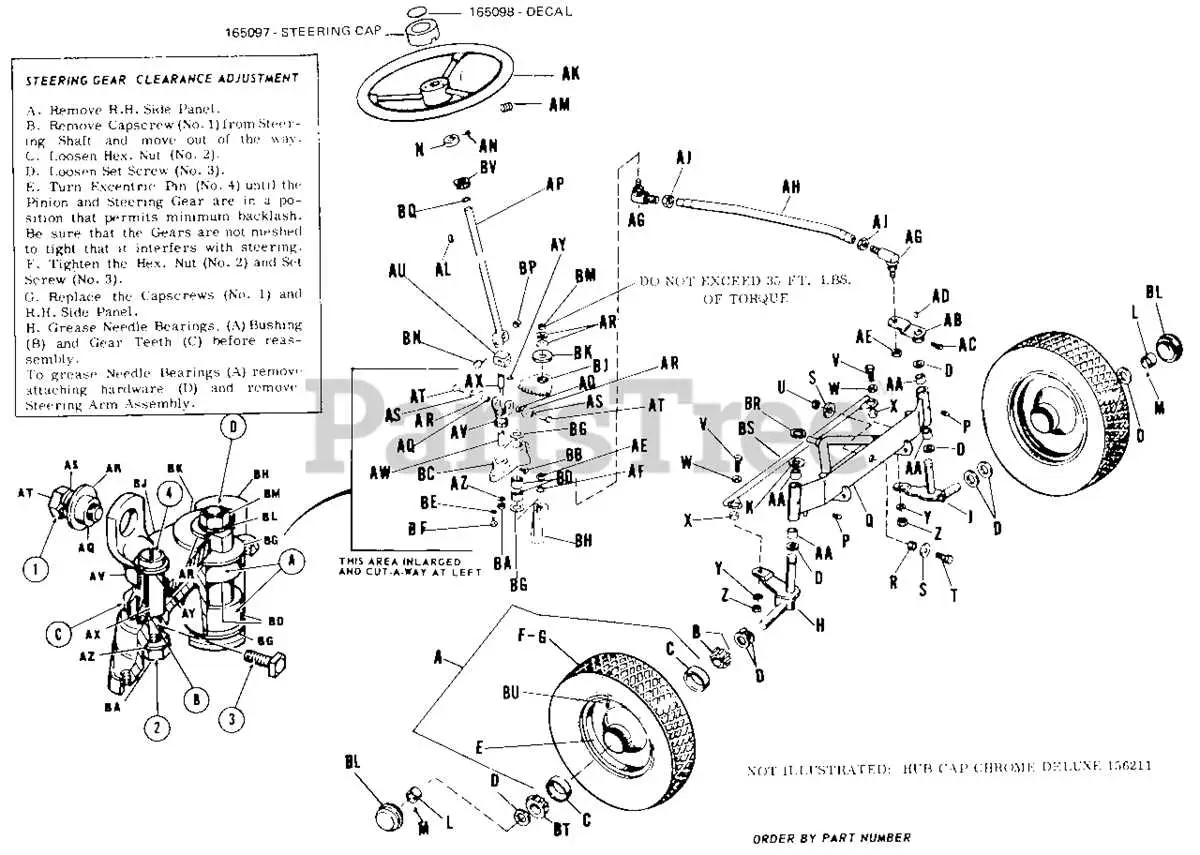 john deere 112 parts diagram
