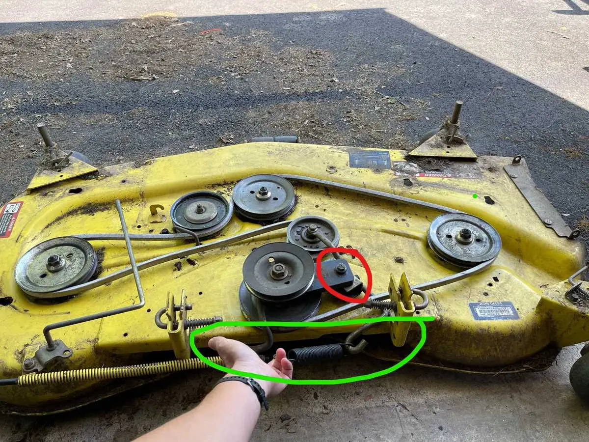 john deere 42 snow thrower belt diagram