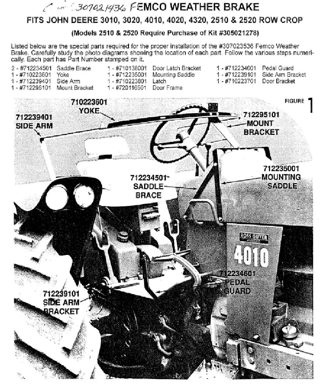 pictures of a parts diagram for a 3020 john deere
