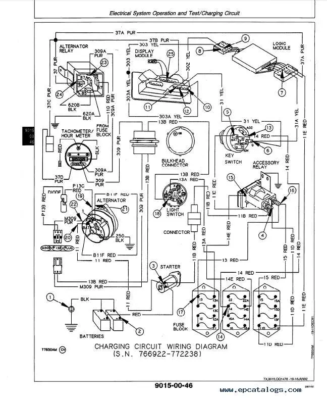 john deere 310 parts diagram