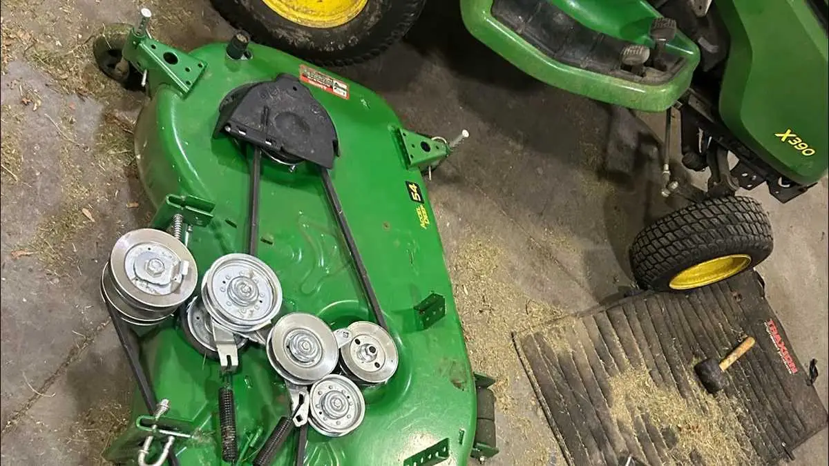 john deere x340 mower deck parts diagram