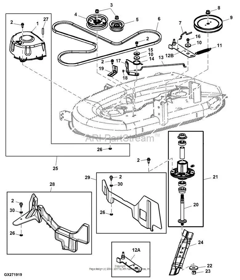 john deere tractor parts diagrams