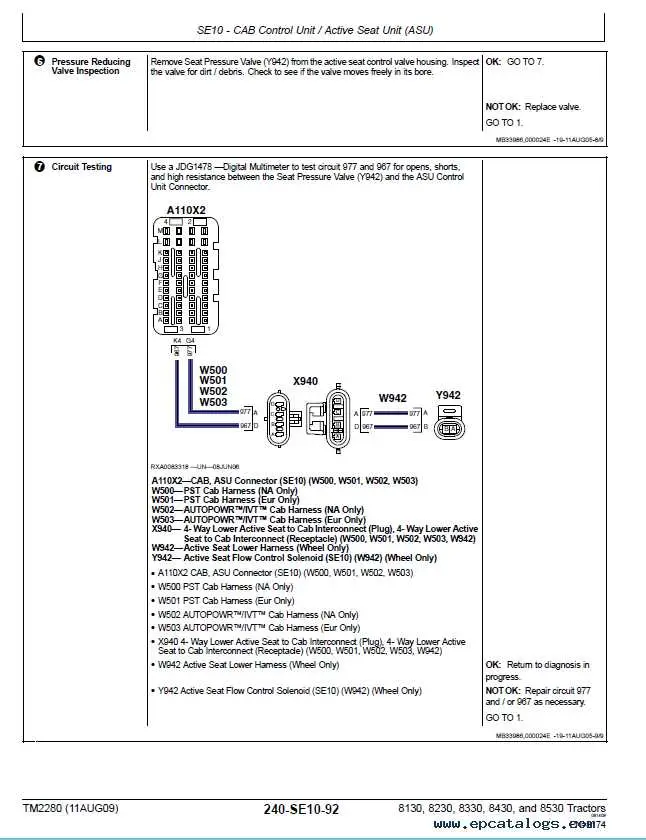 john deere active seat diagram