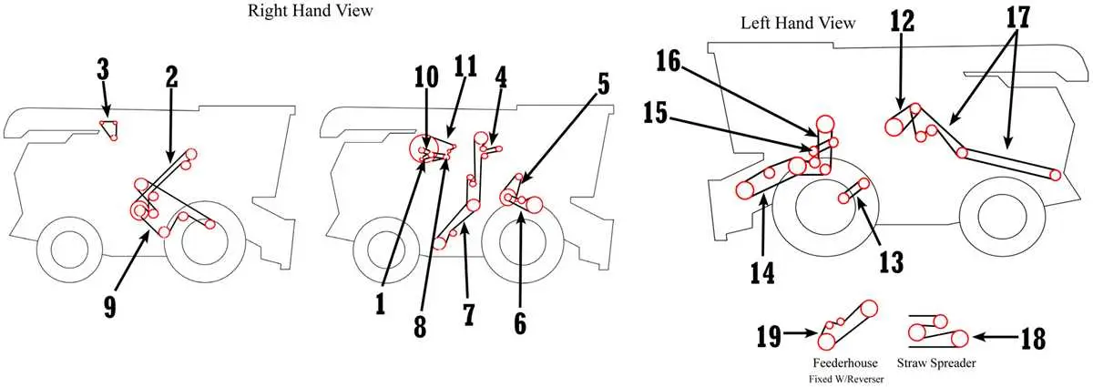 john deere belt bracket diagram