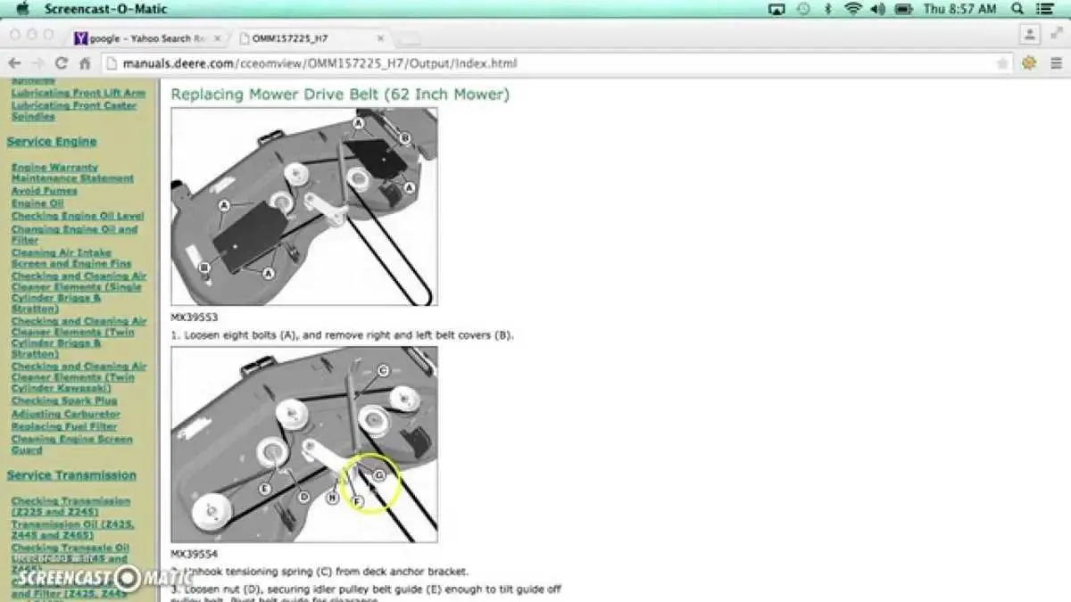 john deere z465 deck belt diagram