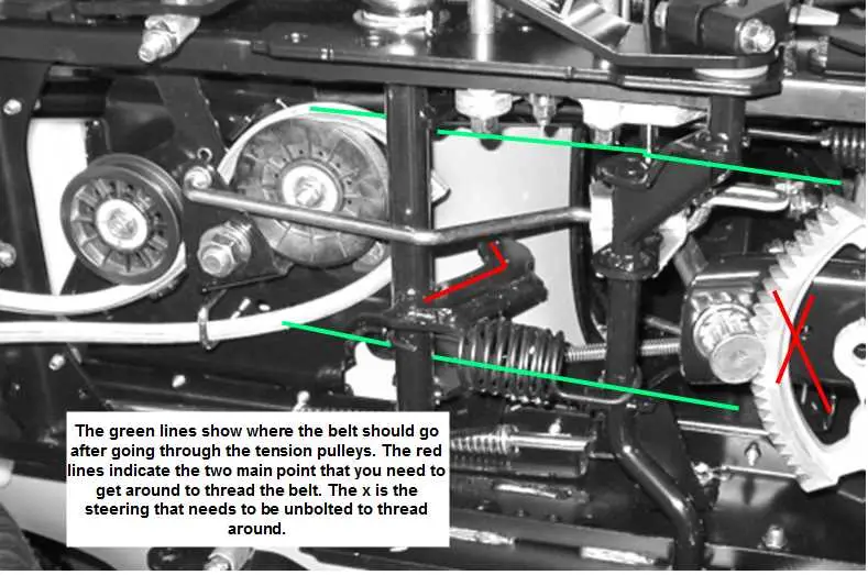 john deere x304 mower deck alignment diagram