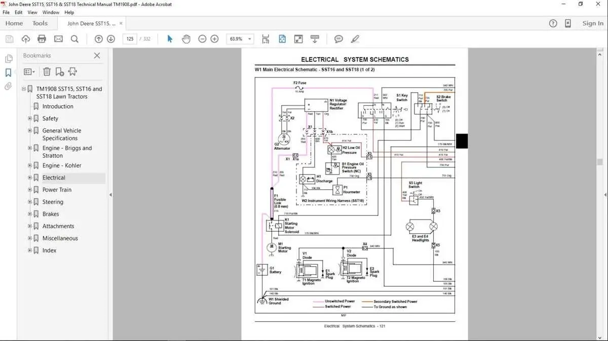 john deere sst18 wiring diagram