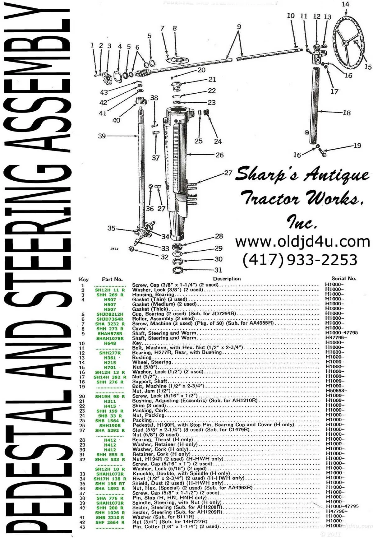 john deere h parts diagram