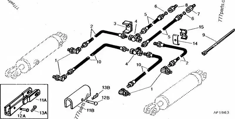 john deere 4630 break away coupler diagram