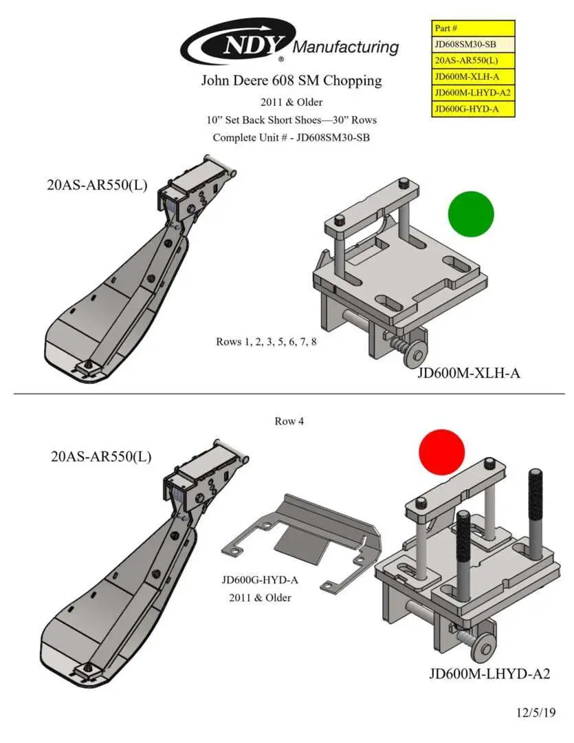 john deere 608c corn head parts diagram