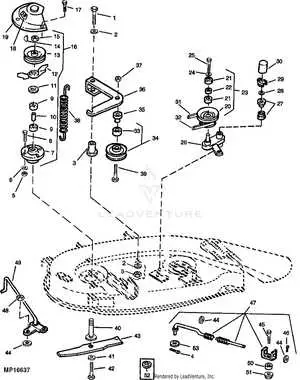john deere lx178 mower deck belt diagram