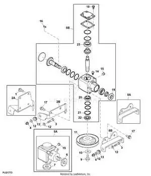 2305 john deere 60 mower deck parts diagram