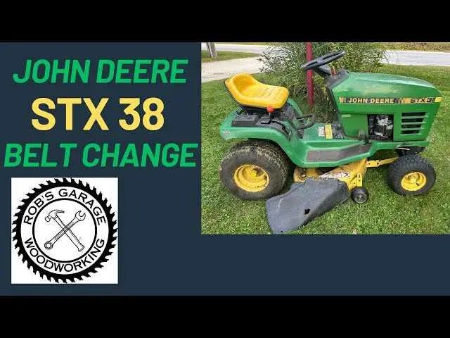 john deere stx38 hydro drive belt diagram