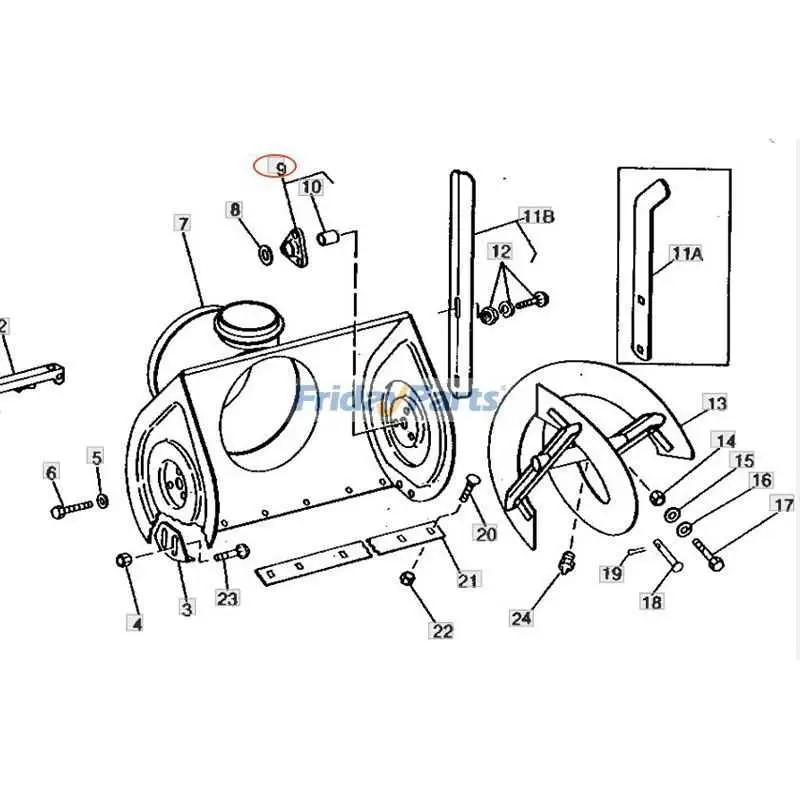 john deere trs27 snowblower parts diagram