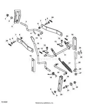 john deere l118 mower parts diagram