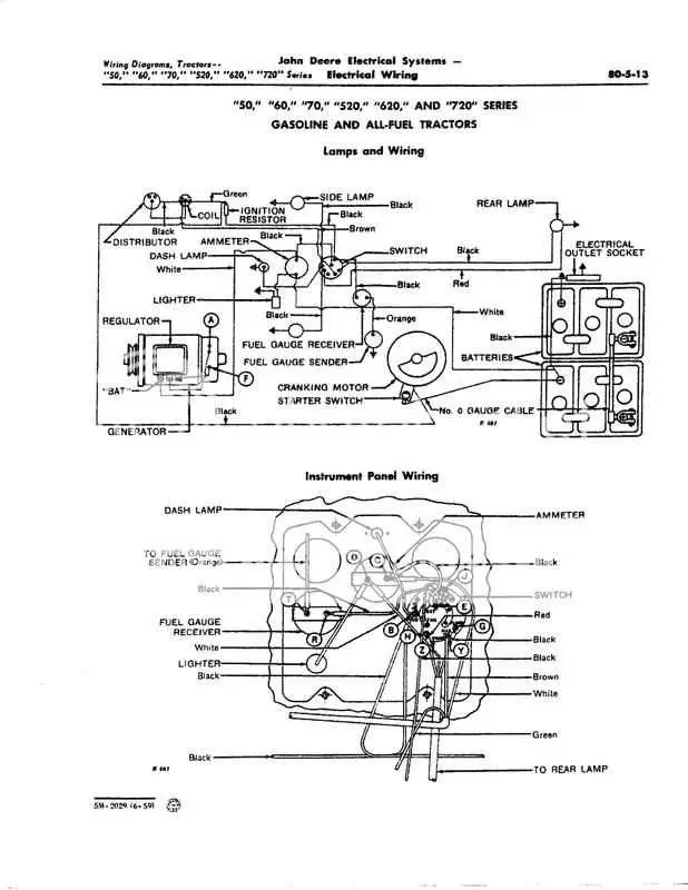 john deere tractor ignition switch wiring diagram