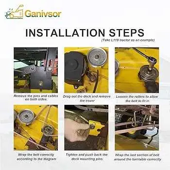 john deere mower belt diagram l100