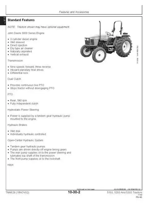 john deere 5203 parts diagram