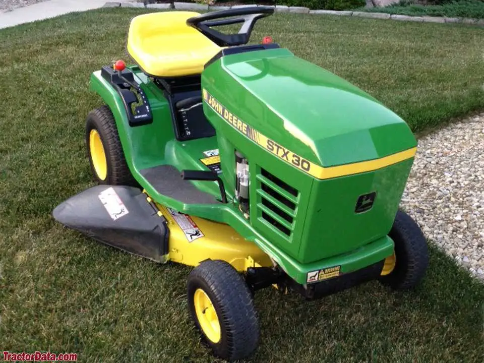 john deere stx30 mower belt diagram