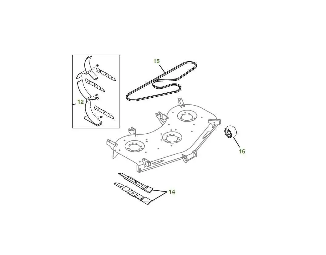 john deere 7 iron 60 inch belt routing diagram