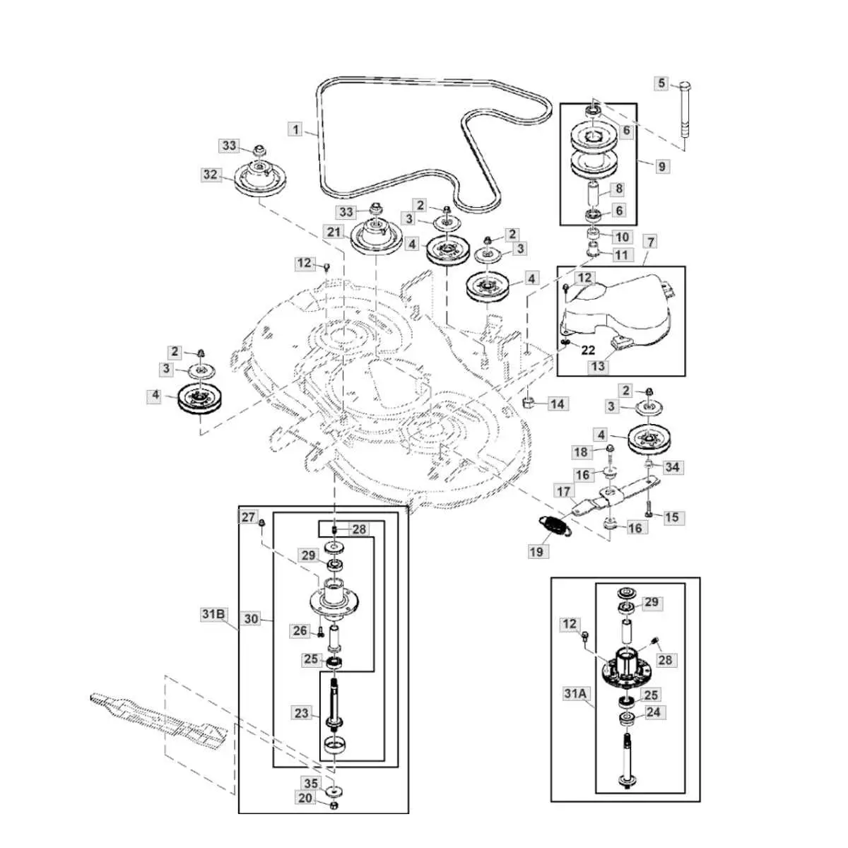 john deere x300r parts diagram