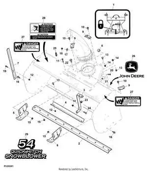 john deere snow blower model 3250m parts diagram