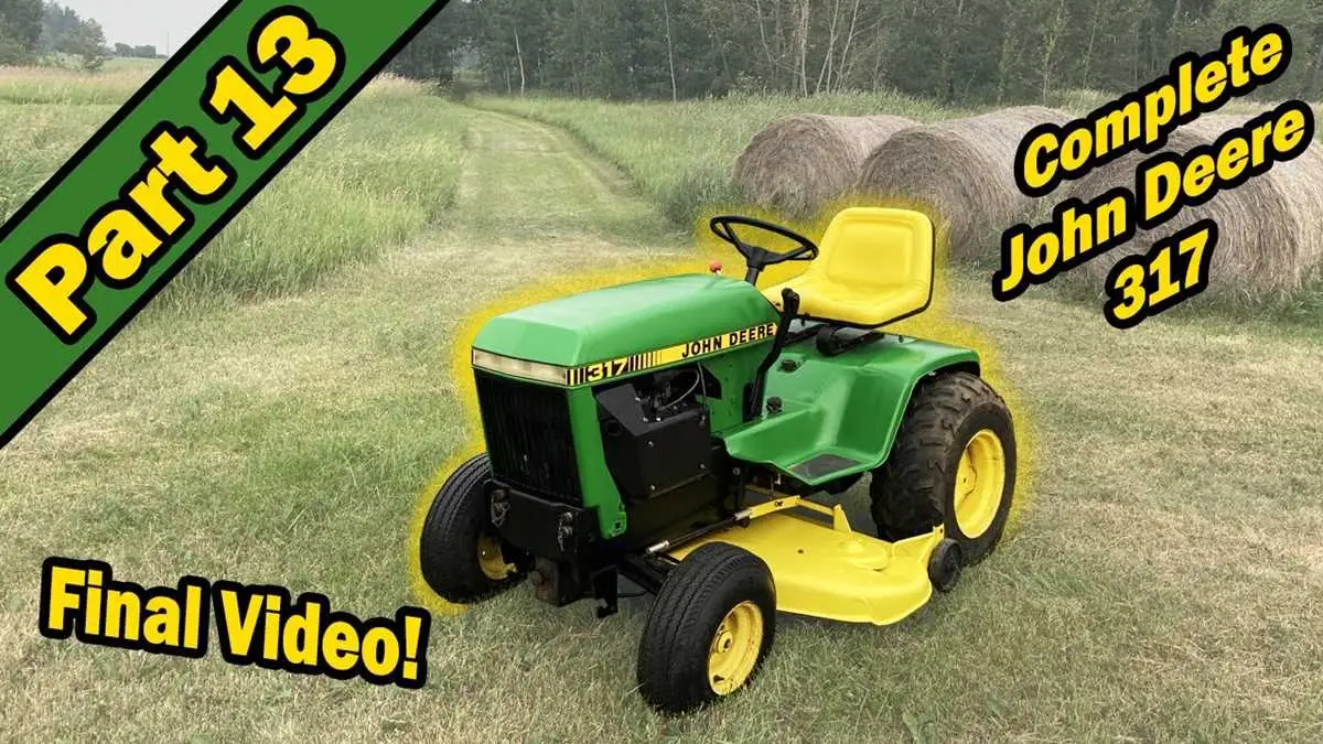 riding mower diagram 317 john deere
