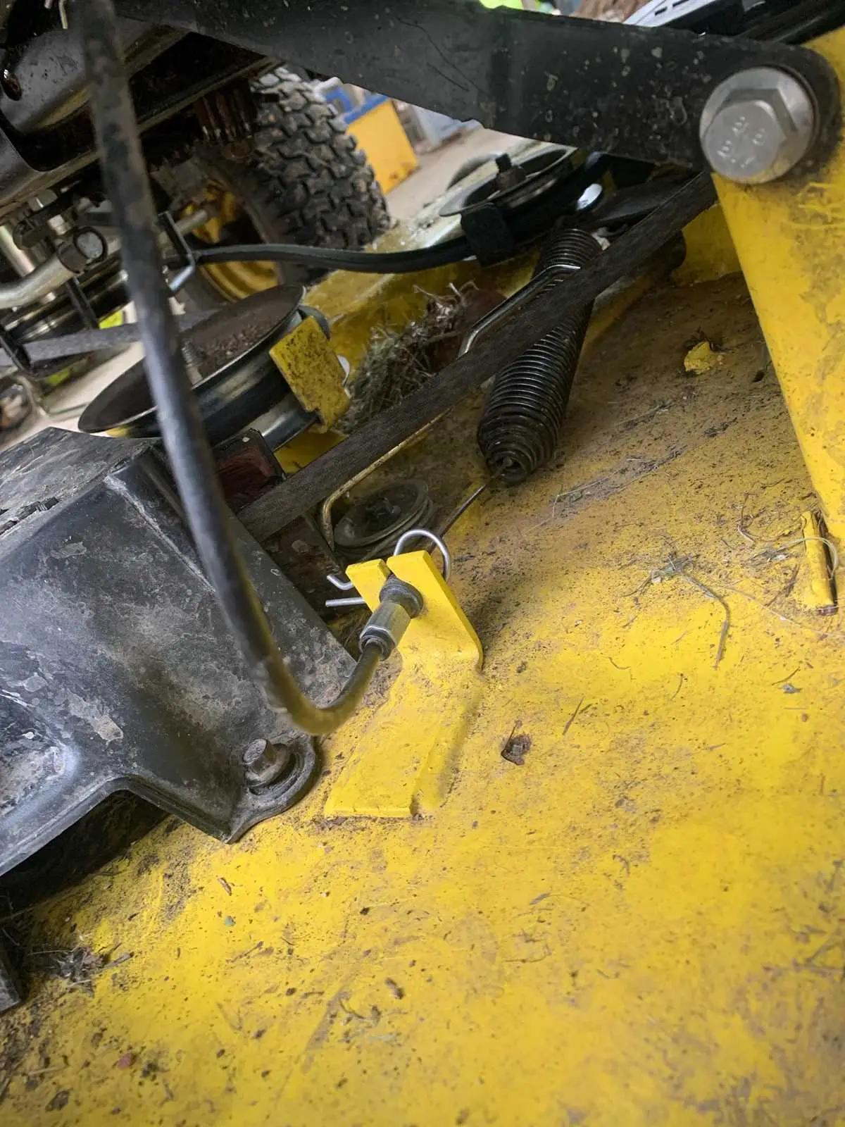 john deere e110 mower deck parts diagram