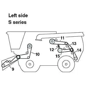 john deere skid steer belt diagram
