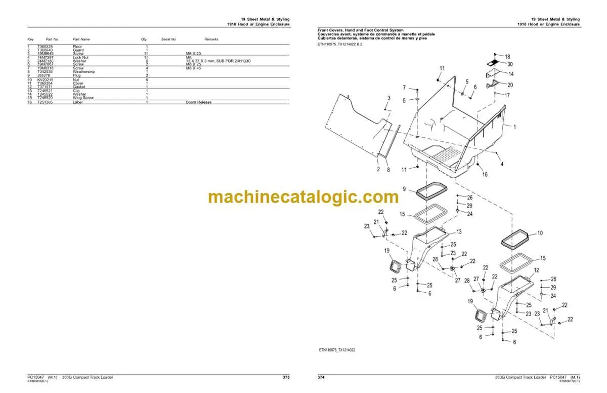 john deere 333g parts diagram