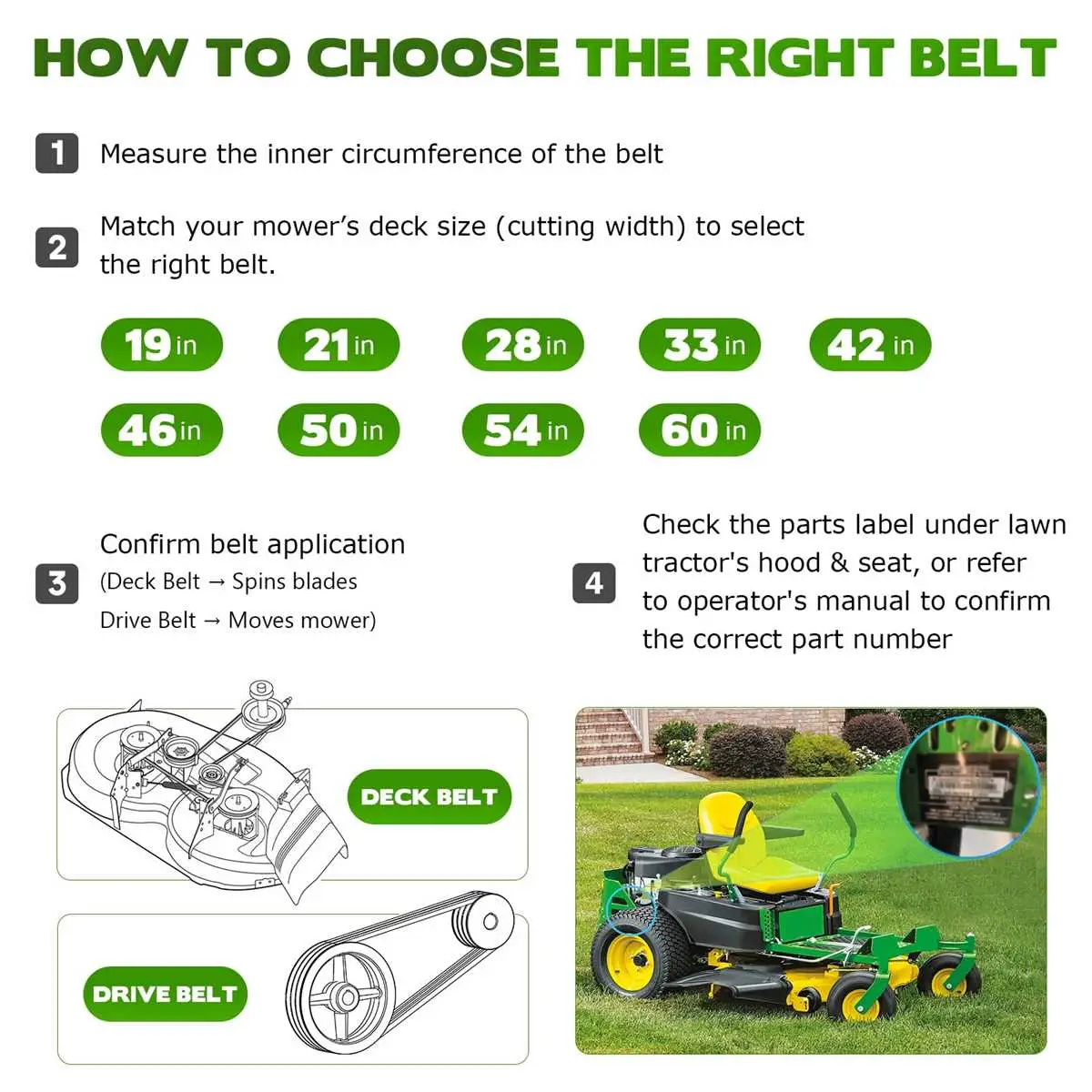 john deere 112 mower deck belt diagram
