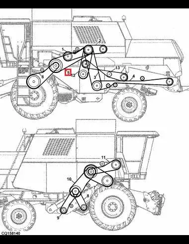 john deere combine harvester diagram