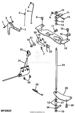 photo john deere d130 choke linkage diagram