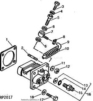 schematic diagram for a 7020 john deere fuel injector pump