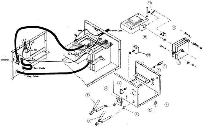 john deere battery charger wiring diagram