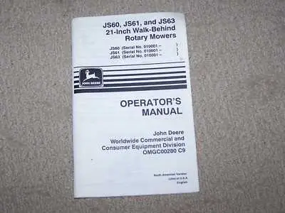 john deere walk behind mower js63 parts diagram