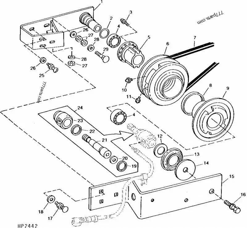 john deere 6620 parts diagram