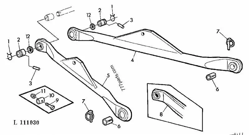 john deere 1020 3 point hitch parts diagram