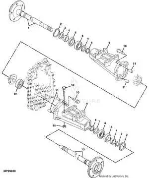 john deere 445 hood diagram