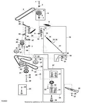 john deere 48 inch edge belt diagram