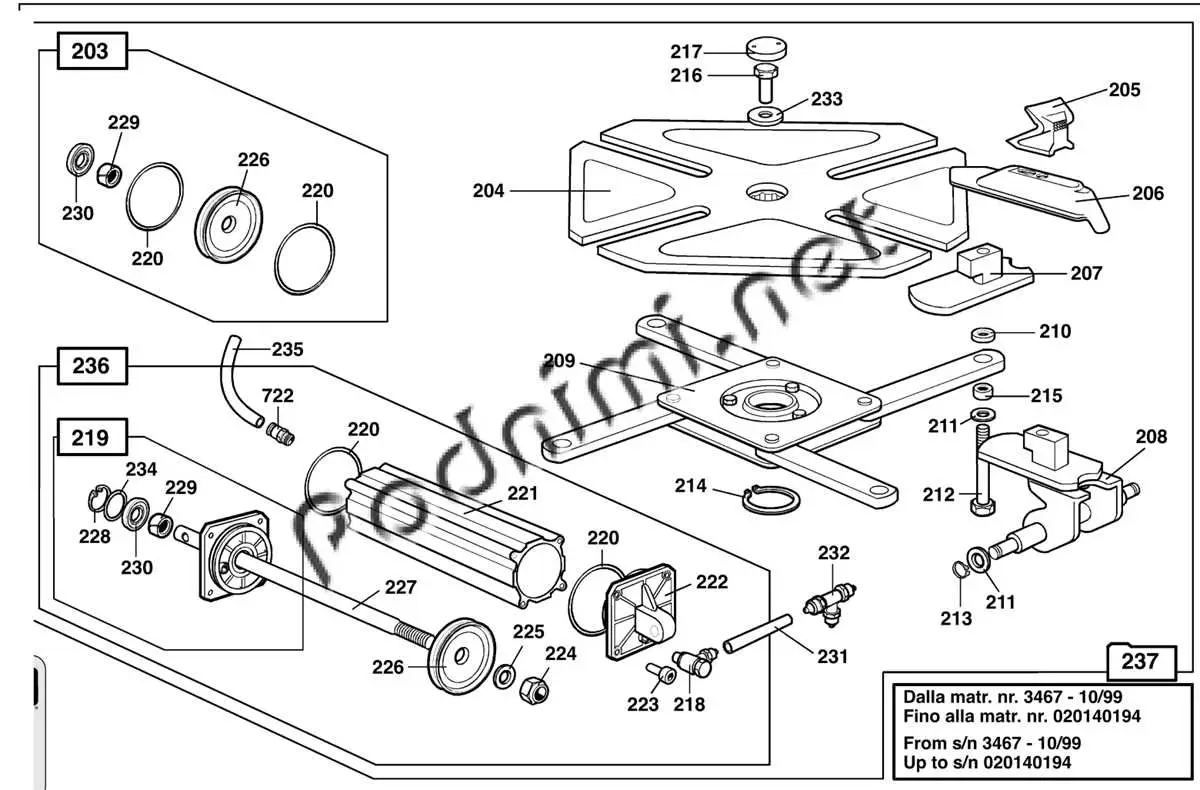 john deere 235 parts diagram