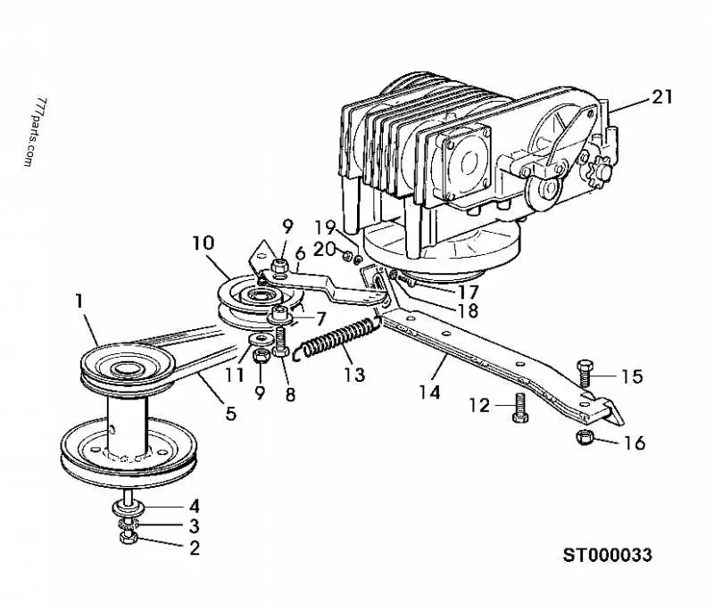 john deere mower engine parts diagram